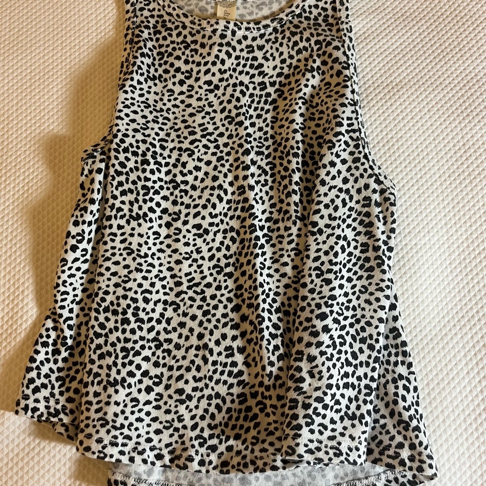 Altar’d state cheetah print cropped tank